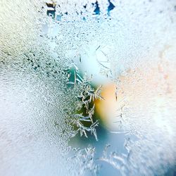 Close-up of water against sky