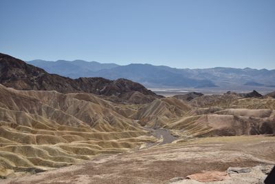 Scenic view of landscape against clear sky