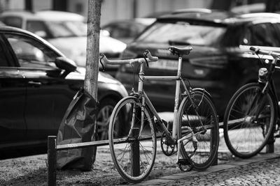 Bicycles on street