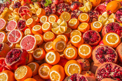 Full frame shot of fruits