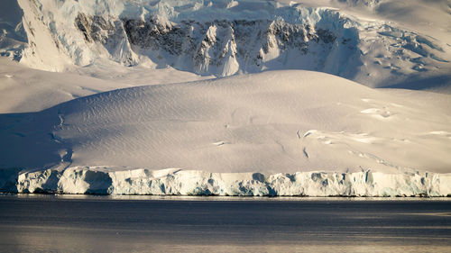 Scenic view of frozen landscape