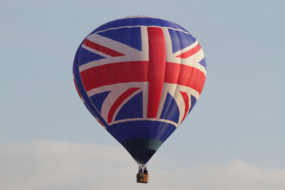 Hot air balloon against sky