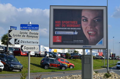 People on road against sky