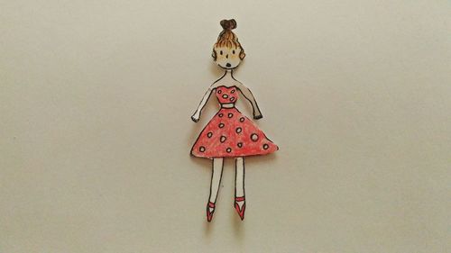 Close-up of hanging over white background