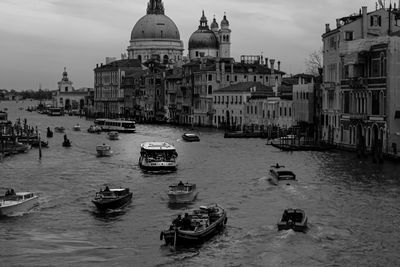 Boats in sea