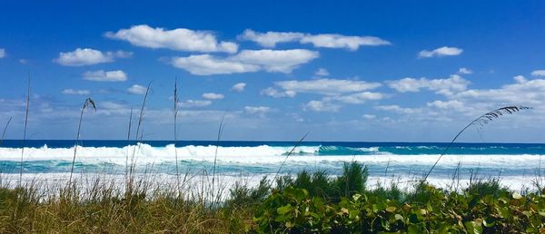 Scenic view of sea against sky