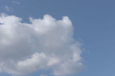 Low angle view of cloudy sky