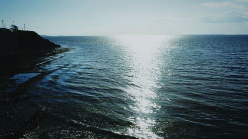 Scenic view of sea against sky