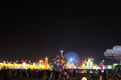 Crowd at night