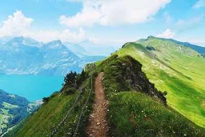 Scenic view of landscape against sky