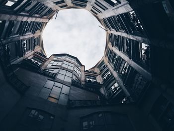 Low angle view of buildings in city