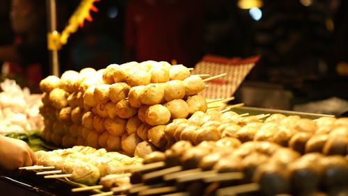 Various vegetables for sale in market