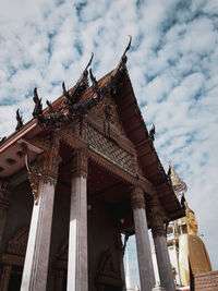 Low angle view of temple