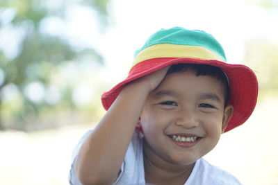 Portrait of a smiling boy