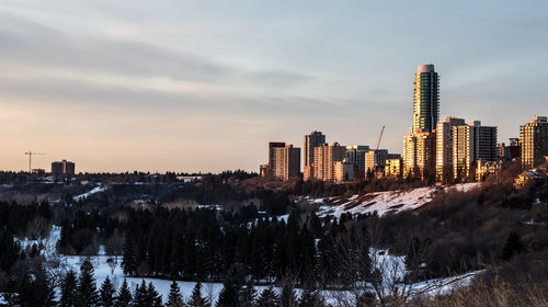 View of city during winter