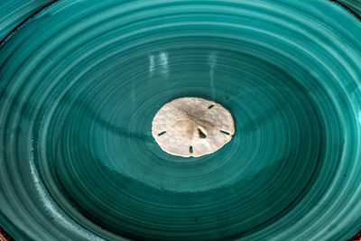 High angle view of rippled water