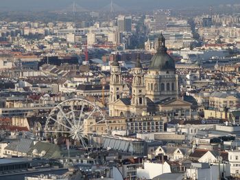 High angle view of cityscape