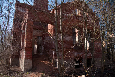 Old building in forest