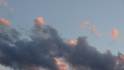 Low angle view of cloudy sky