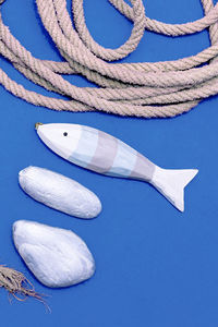 Directly above shot of blue background