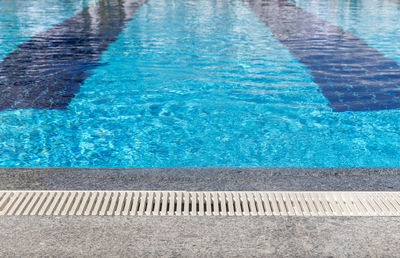 High angle view of swimming pool