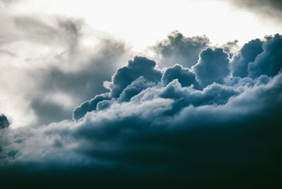 Low angle view of clouds in sky