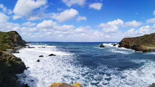 Scenic view of sea against sky