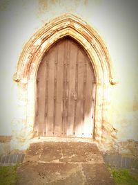 Entrance of old building