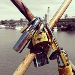 Close-up of metallic object