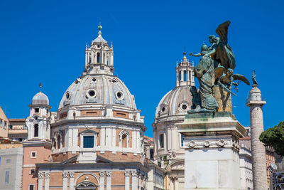 Detail of the statues of the vittorio emanuele ii monument also called altare della patria