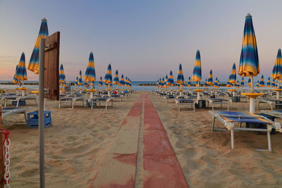 A beach near the city of pesaro in italy