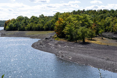 Scenic view of river against sky