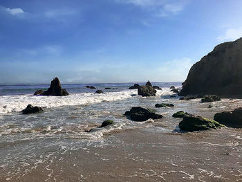 Scenic view of sea against sky