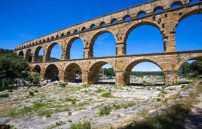 Low angle view of arch bridge