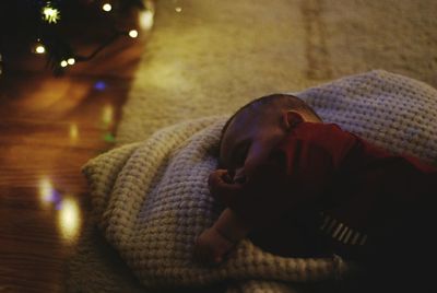 Close-up of man in hair