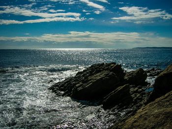 Scenic view of sea against sky