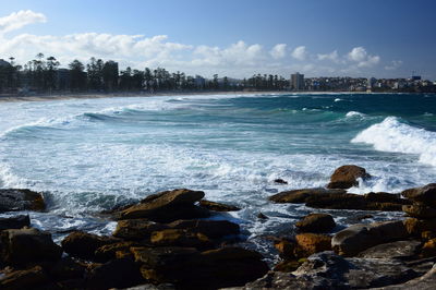 Scenic view of sea against sky