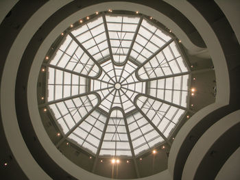 Low angle view of skylight