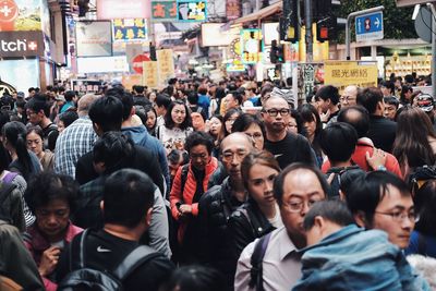 People looking at city