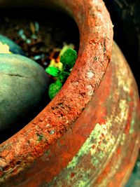 Close-up of rusty metal