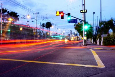 Road passing through city street