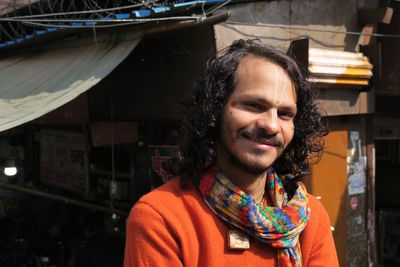 Portrait of happy man smiling