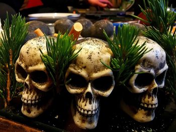 Close-up of fresh vegetables on table