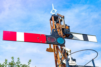 Old style drop railway signals  steam railways 