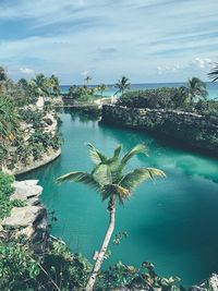 Scenic view of sea against sky