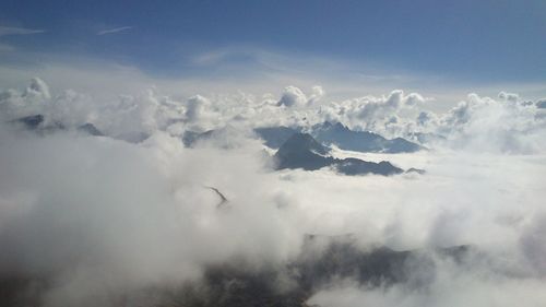 Aerial view of cloudscape