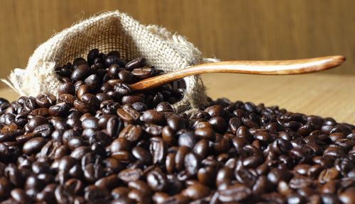 Close-up of coffee beans