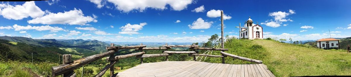 Panoramic view of landscape against sky