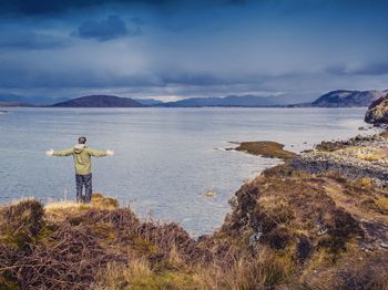 Scenic view of sea against sky