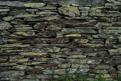 Full frame shot of stone wall